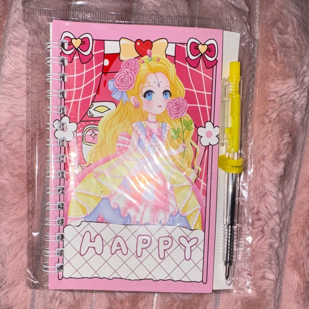 Happy Notebook with Pen includes 2 noteboooks